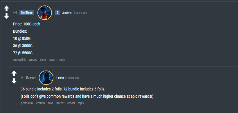 Uncanny Fortune Card Reddit Post